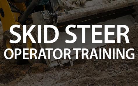 skid steer training certification|osha certification for skid steer.